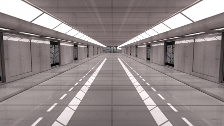 Futuristic interior  SCIFIの写真素材