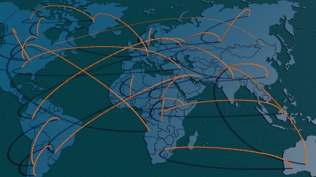 Planet earth connectの写真素材