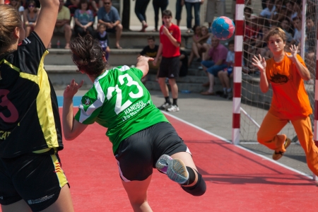 GCUP 2013 Handball. Granollers. International Handball Tournamentのeditorial素材