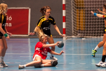 GCUP 2013 Handball. Granollers. International Handball Tournamentのeditorial素材