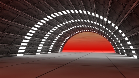 Futuristic interiorの写真素材