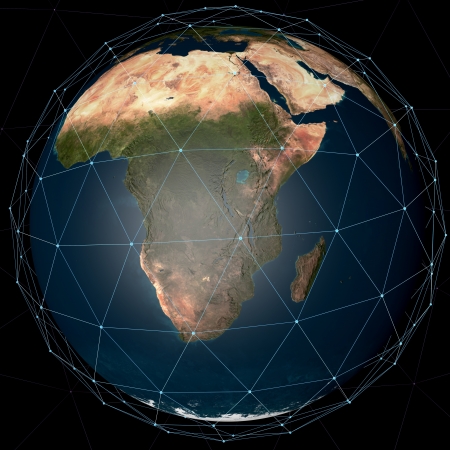 Planet earth connectの写真素材