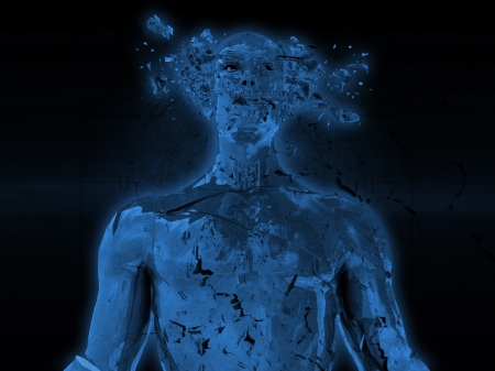 Human explodeの写真素材