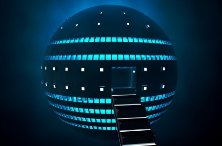 3d UFOの写真素材