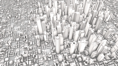 White cityの写真素材