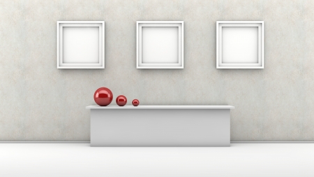 Interior design Wallの写真素材
