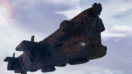 Scifi UFOの写真素材