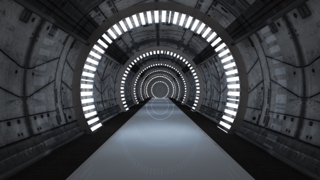Futuristic interior  SCIFIの写真素材