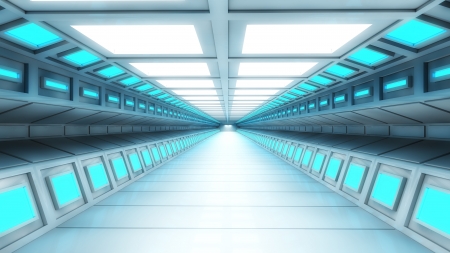 Futuristic interior  SCIFIの写真素材