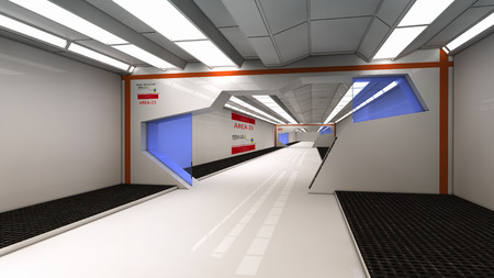 Futuristic interior  SCIFIの写真素材