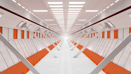 	Futuristic corridorの写真素材