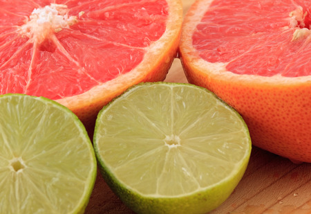 Lime and grapefruitの写真素材