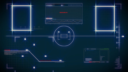 Futuristic control panelの写真素材