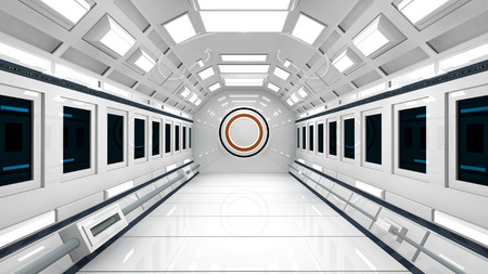 	Futuristic corridorの写真素材