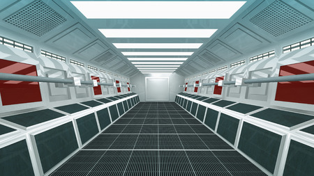 	Futuristic corridorの写真素材
