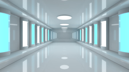 	Futuristic corridorの写真素材