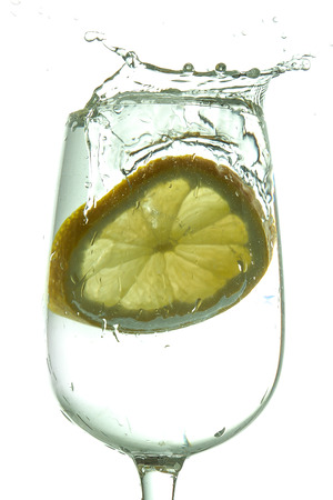 Lemon splashの写真素材