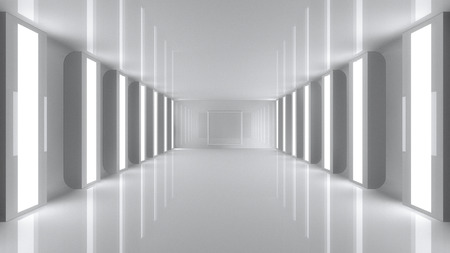Futuristic corridorの写真素材