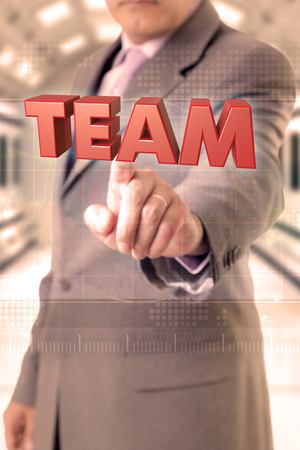 Businessman hand teamの写真素材