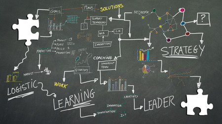 Business concepts blackboardの写真素材
