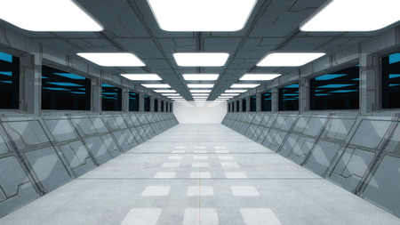 Futuristic corridorの写真素材