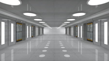 Futuristic corridorの写真素材
