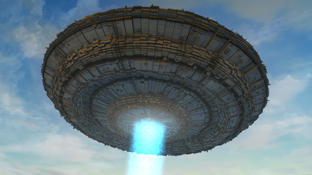 3d UFOの写真素材