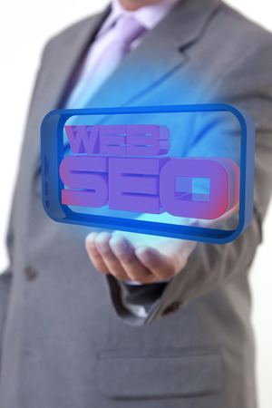 Web SEO Businessmanの写真素材