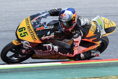 Barcelona, Spain - June 13,14,15, 2014  Monster Energy Grand Prix of Catalunya MotoGP  Driver PHILIPP OETTL  NTERWETTEN PADDOCK teamのeditorial素材