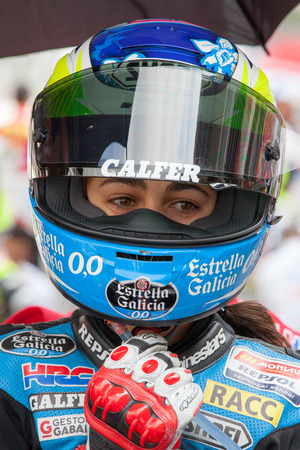 Driver Maria Herrera  Team Estrella Galicia  FIM CEV Repsol International Championshipのeditorial素材
