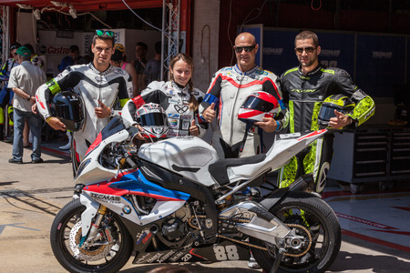 Team Tecmas Endurance  24 hours OF CATALONIA Motorcycling  July, 5, 2014のeditorial素材