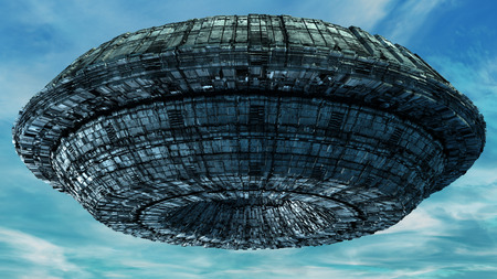 3d UFOの写真素材