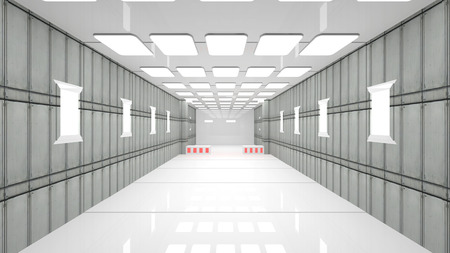 Futuristic corridorの写真素材