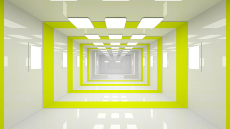 Futuristic corridorの写真素材
