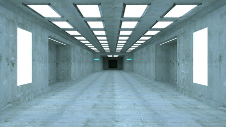 Futuristic corridor
