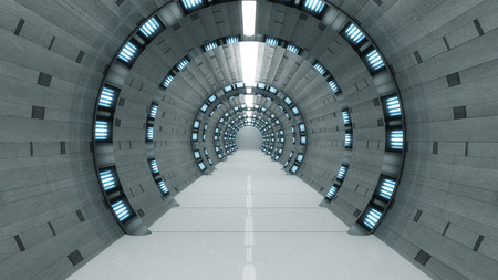 Futuristic corridorの写真素材