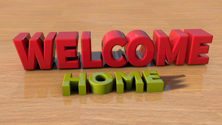 Welcome homeの写真素材