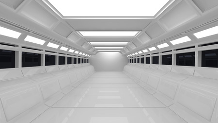 SCIFI futuristic corridorの写真素材