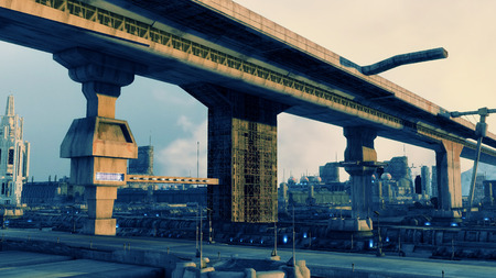 Futuristic cityの写真素材