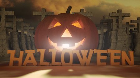Halloween pumpkinの写真素材