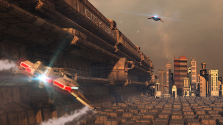 Futuristic cityの写真素材