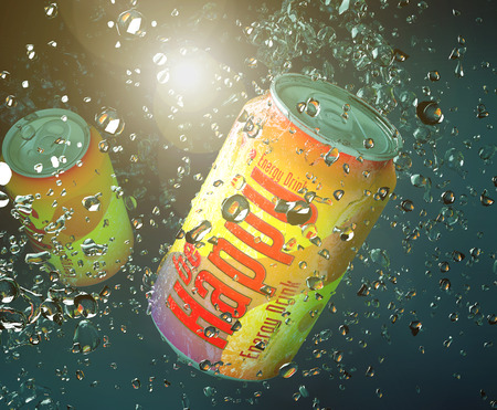 Be happy soda canの写真素材