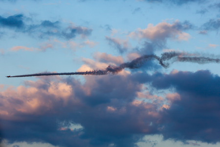 Equip Bravo 3. Aircraft: 2 x Sukhoi 26M. Festa al cel (Sky Party Air show). Mataro, Spain. September, 28, 2014のeditorial素材
