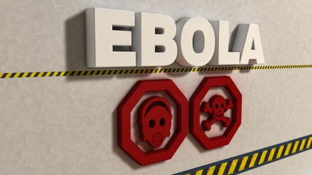 Ebola signの写真素材