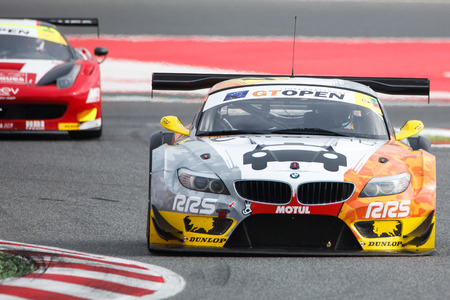 Driver Franck PERERA. International GT Open. Barcelona, Spain. November 1, 2014.のeditorial素材