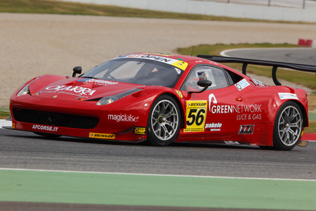 Driver Marco CIOCI. International GT Open. Barcelona, Spain. November 1, 2014.のeditorial素材