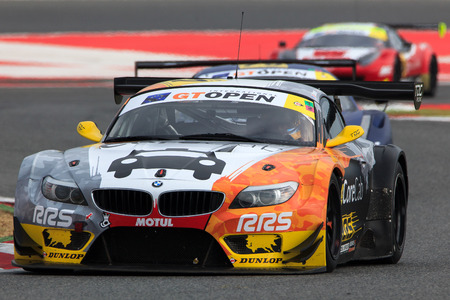 Driver Franck PERERA. International GT Open. Barcelona, Spain. November 1, 2014.のeditorial素材