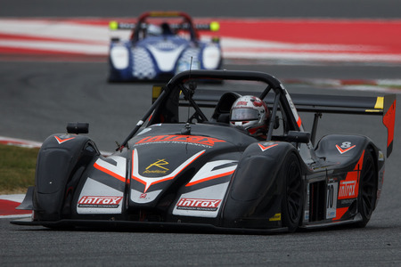 Driver Henk THUIS. RADICAL EUROPEAN MASTERS. International GT Open. Barcelona, Spain. November 1, 2014.のeditorial素材