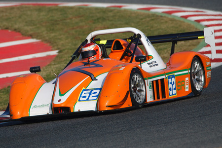 Driver John HARRISON. RADICAL EUROPEAN MASTERS. International GT Open. Barcelona, Spain. November 1, 2014.のeditorial素材