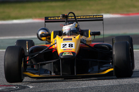 Driver William BARBOSA. EUROFORMULA OPEN. International GT Open. Barcelona, Spain. November 1, 2014.のeditorial素材